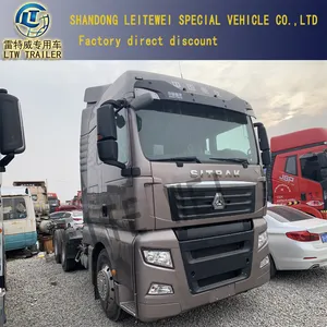 Low Price Heavy Duty Used 2018 Sinotruk HOWO T7h 430HP 440HP CNG Truck Head Tractor For Sale