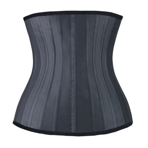 <span class=keywords><strong>Ceinture</strong></span> amincissante en latex pour femme, corset serre-taille sous <span class=keywords><strong>la</strong></span> poitrine avec fermeture éclair, effet sablier, 25 baleines en acier, gaine sculptante pour le corps - Product Image 4
