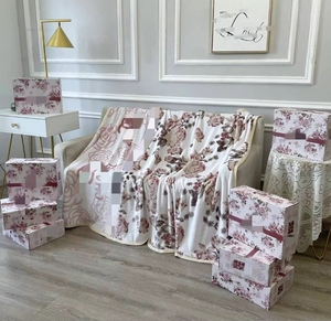 Yongho in Jacquard flannel siêu mềm mại và ấm cúng sofa đi văng giường ném chăn - Product Image 2