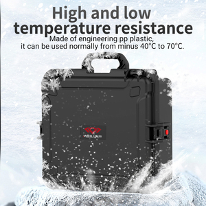 Étui de protection pour <span class=keywords><strong>appareil</strong></span> photo rigide imperméable en plastique, <span class=keywords><strong>valise</strong></span> solide et durable, boîte à outils, accessoire, étui de transport avec mousse - Product Image 3