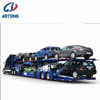 Nouveau Transporteur de Course Personnalisé 6-7 Places, Remorque Porte-Voitures Semi-Remorque pour Camionnette AOTONG en Acier