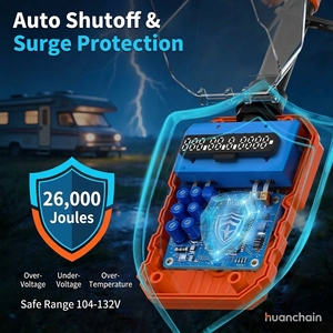 Dispositivo di Protezione da Sovratensioni ad Alta Energia 26000J per Elettrodomestici e Apparecchiature da Ufficio, Protezione da Fulmini e Picchi di Tensione - Product Image 5