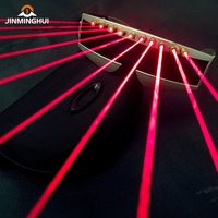 Lunettes LED laser rouges et vertes 650 nm personnalisées pour l'ambiance de fête d'Halloween, bar, discothèque, diffusion en direct