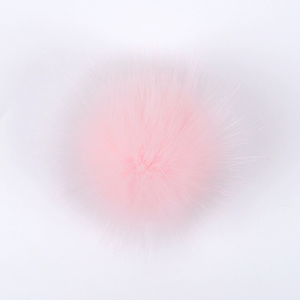 Pompons en fausse fourrure moelleuse de 15 cm avec clou, imitation fourrure de raton laveur à poils longs, respectueux de l'environnement - Product Image 2
