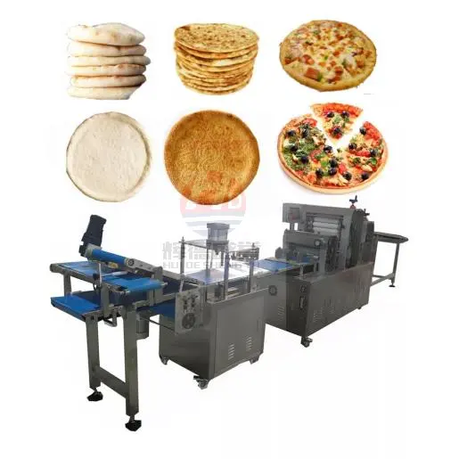 Voll automatische Pizza-Produktions linie Pizza herstellungs maschine Industrielle Pizza Teig hersteller Naan Making Machine