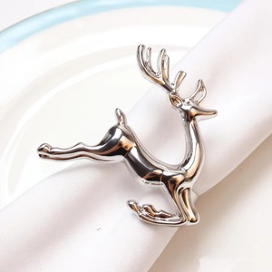 แหวนรองผ้าเช็ดปากเหล็กดีไซน์เรขาคณิต ขนาด 5 ซม. ทนทาน หรูหรา เป็นมิตรกับสิ่งแวดล้อม เหมาะสำหรับงานแต่งงาน งานเลี้ยง งานเทศกาล ตกแต่งโต๊ะอาหาร ยี่ห้อ YAMAI - Product Image 4