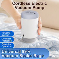 Sacs de rangement sous vide pour le voyage avec pompe à air rechargeable, sacs de compression pour vêtements, bagages, valises, efficaces et portables