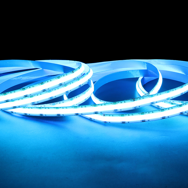 12V 24V High Density RGB COB LED Strip Changeable Dimmable Color Flexible 10mm 12mm APP Wifi Zigbee Smart Led Strip Light