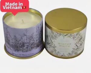 Contenedores de velas de estaño impresos personalizados de alta calidad al por mayor para bares y vacaciones para Diwali y el Día del Padre - Product Image 1