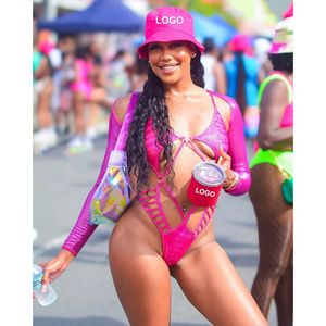 Özel karnaval bikini pazartesi giymek karnaval Mas kostüm Jouvert kıyafetler üreticisi tek parça mayo mayo kadınlar - Product Image 1