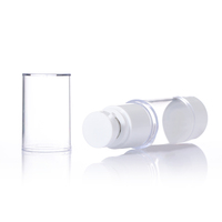 Flacon de lotion cylindrique en plastique personnalisé avec pompe pulvérisatrice 30 ml Emballage liquide OEM
