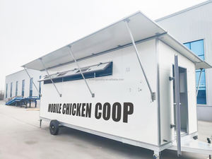 Yeni Ev Tipi 180-300 Tavuk Kapasiteli Otomatik Hareketli Mobil Tavuk Kümesleri Güneş Enerjili Kümes Hayvanları Çiftlikleri Yumurtacı Tavuklar Açık Hava - Product Image 4