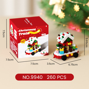 Lắp ráp khối xây dựng hạt nhỏ đặt đồ chơi Santa Claus cây thông giáng sinh Câu Đố trẻ em Quà Tặng Ngày Lễ giáng sinh - Product Image 2