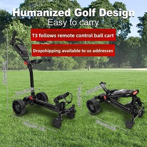 Chariot de golf électrique pliable T3 Mini portable avec télécommande, chariot de suivi automatique 36V pour parcours de golf - Product Image 3