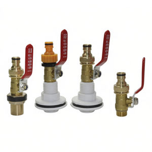 Adaptateur de raccord de tuyau d'arrosage pour robinet, adaptateur de tuyau Inum, adaptateur de robinet pour baril de pluie IBC avec vanne à boisseau sphérique - Product Image 2