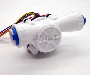 Оригинальный производитель OEM поддержка 3/8 PE быстрое подключение 0,3-10 л/мин Датчик потока воды в холле с датчиком температуры <span class=keywords><strong>TDS</strong></span> - Product Image 6