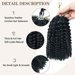 Extensions de cheveux humains vierges Remy russes 12A, qualité de luxe, trame invisible, style Yaki, effet plume, vente chaude - Product Image 4