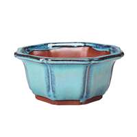 Pots en grès respirants avec trous Style chinois Bonsaï Formation Pot de fleurs Artisanat en céramique