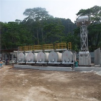 Réservoir de stockage de bitume, réservoir d'asphalte cylindrique horizontal