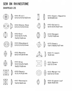 Dongzhou Cristaux Haute Qualité Flatback AB Couleur Cristal Perles Sewable Verre Strass Vêtements Chaussures DIY Accessoires de Couture - Product Image 2