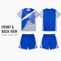 Tenue de football personnalisée pour jeunes, maillot à manches courtes en tissu mesh respirant, pour équipes sportives juniors, commandes en gros personnalisées