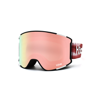 Lunettes de ski avec lentilles interchangeables magnétiques UV400, logo personnalisé, sangle détachable à ressort, lunettes de neige, masque de snowboard