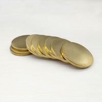 Pièces de monnaie en laiton vierges personnalisées, disques d'estampage de 30/40 mm, pièces de monnaie rondes à surface rugueuse pour impression UV et gravure