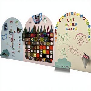 <span class=keywords><strong>Pizarra</strong></span> Magnética con Soporte <span class=keywords><strong>en</strong></span> Forma de Casa, <span class=keywords><strong>Pizarra</strong></span> de Dibujo de Madera Ecológica para Niños Preescolares, para Escribir y Dibujar - Product Image 1