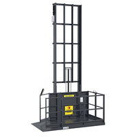 Monte-charge électrique portable avec rail de guidage pour un levage vertical efficace entre deux étages dans un petit entrepôt et à la maison