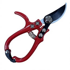 Ciseaux de jardin SONO G331 rouges, lame en acier inoxydable, manche en plastique, outil de coupe multi-usages - Product Image 1