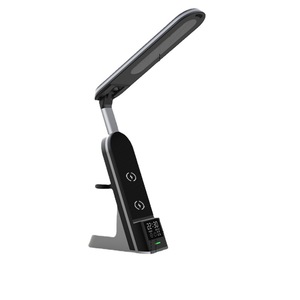 Lámpara de Mesa 2024, 7 en 1, 15W, Reloj Vertical, Cargador Inalámbrico de Carga Rápida, LED Multifuncional, Creativa, con Protección Ocular - Product Image 2