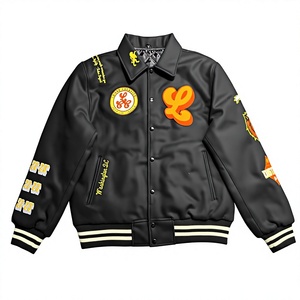 Fabricant de vestes universitaires personnalisées, veste de baseball brodée OEM, veste universitaire en gros, logo personnalisé - Product Image 1