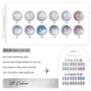 JTING Factory - Esmalte de Gel Profesional de 12 Colores Efecto Ojo de Gato, Sin Hema, Sin TPO, Suministros para Uñas OEM, Esmalte de Gel para Salón - Product Image 5