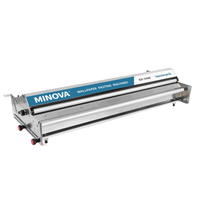 Máquina Profesional para Pegar Papel Tapiz de Escritorio MINOVA, Máquina de Encolar Papel para Revestimiento de Paredes de Acero Inoxidable