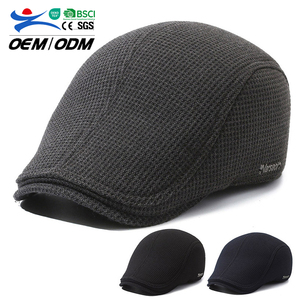 Autumn Winter Warm <b>Beret</b> Hat with Earmuffs Casual Classic Fashion for Daily Outdoor Travel Wholesale - Product Image 1
