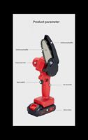 Mini-tronçonneuse électrique portative sans fil 400W pour l'élagage des arbres, avec batterie Li-ion et cisailles de taille pour jardinage intensif