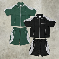 Setelan Olahraga Pria YYSY OEM Custom Musim Panas Bahan Polyester Nylon Windbreaker Zip Ukuran Besar Bermotif