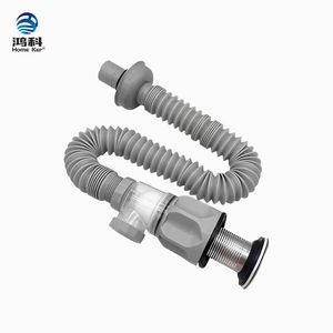 Tubo de drenaje de PVC de gran venta con cabezal de acero inoxidable Estilo moderno Diseño antiolor Fácil instalación <span class=keywords><strong>para</strong></span> lavabo de <span class=keywords><strong>baño</strong></span> - Product Image 3