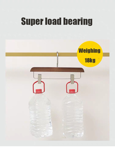 خمر الزان شماعة بنطال رف شماعات السراويل الخشبية - Product Image 6