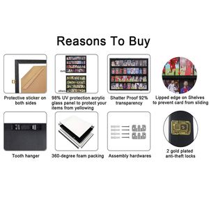 Đen 36 thẻ bóng chày hiển thị trường hợp hiển thị duy nhất hiển thị trường hợp phân loại thẻ thể thao hiển thị trường hợp - Product Image 4