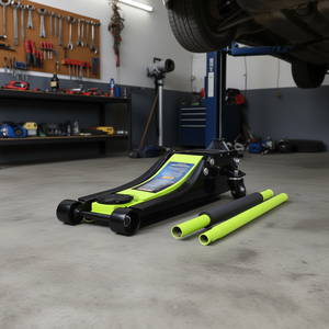 Cric hydraulique D0100X32IQJ 3,5 tonnes à double piston en acier, cric de voiture à profil bas de 4 à 21 pouces, cric de sol robuste - Product Image 2