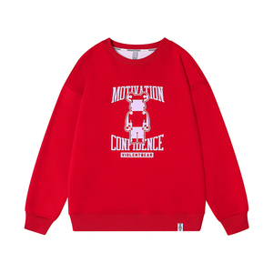 Suéter de cuello redondo 2025 con logotipo personalizado para hombre y mujer, ropa holgada americana para primavera y otoño. - Product Image 4