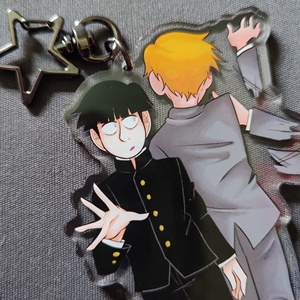 OEM ODM <span class=keywords><strong>Anime</strong></span> MP100 Reigen <span class=keywords><strong>Mob</strong></span> Charm Acrílico de Doble Cara - Product Image 4