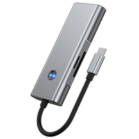 Hub USB multiport portable, hub USB haute vitesse et hub USB pour Macbook, hub USB 7 ports, hub USB C 7 en 1, type C pour ordinateur portable, moniteur