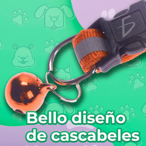 Collare Riflettente per Animali Domestici con Campanello, Regolabile 19-32 cm, Larghezza 1 cm - Product Image 5