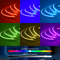 Bande LED COB RGB professionnelle à vision latérale 24V, flexible, à changement de couleur, installation facile, idéale pour les profils courbes