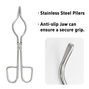 Pinzas para Crisol de Porcelana de 8 Pulgadas XZ LAB SUPPLIES, Abrazadera de Laboratorio con Garantía de 3 Años para Aplicaciones Químicas Industriales OEM - Product Image 2