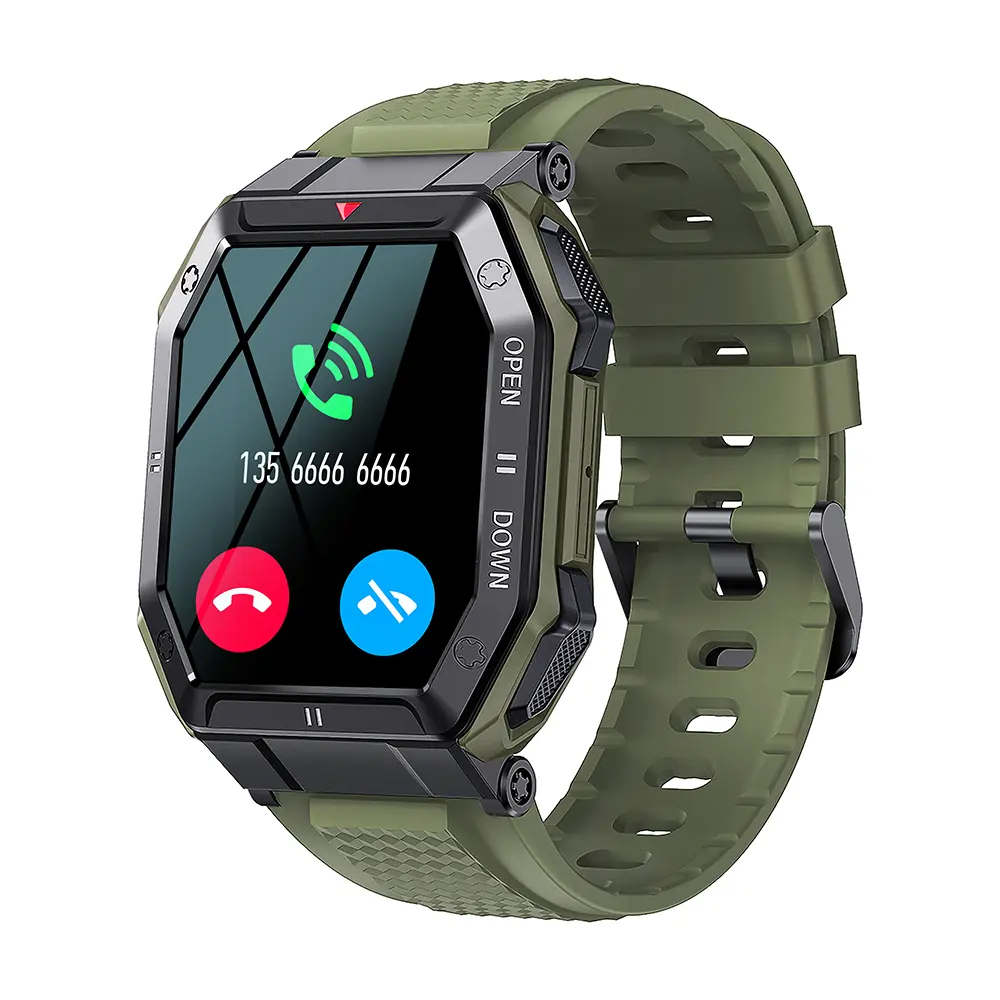 2022 New Arrival 1.85inch Big Screen K55 Smart Watch Men Dial Call 350mAh 24H Healthy Monitor Outdoor IP68 Waterproof Smartwatch