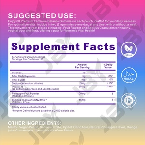 JBY Gummies Soulagement des Règles Santé <span class=keywords><strong>de</strong></span> <span class=keywords><strong>la</strong></span> Fertilité Soutient l'Équilibre Hormonal <span class=keywords><strong>Cycle</strong></span> <span class=keywords><strong>Menstruel</strong></span> Sain pour les Femmes - Product Image 2
