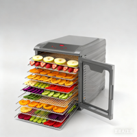 10 Trays Grote Capaciteit Huishoudelijke Voedseldroger Fruitdroger Beef Jerky Droogmachine Bananen Droger Champignondroger